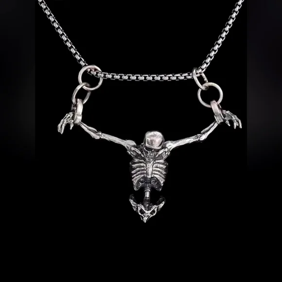 Skeleton Pendant Necklace (NWT) - Picture 2 of 3
